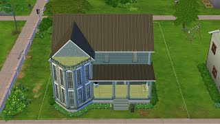 A Green House BuildBase Game Sims 4 [upl. by Pillihp773]