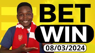 FOOTBALL PREDICTIONS TODAY 08032024 SOCCER PREDICTIONS TODAY  BETTING TIPS footballpredictions [upl. by Aciraa611]