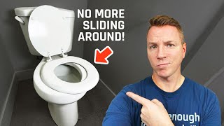 How to Tighten or Replace a Toilet Seat in 3 Minutes [upl. by Legir248]