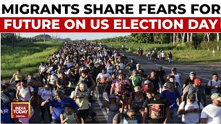 US Election Counting Migrants At MexicoUS Border Share Fears For Future On Election Day [upl. by Eejan]