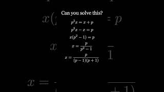 Math for quants  Algebra Example 54 math algebra quant [upl. by Kathlene]