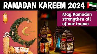 Ramadan Kareem 2024 🇦🇪 l Ramadan Kareem Decorations l Ramadan Mubarak whatsapp status [upl. by Ominorej]