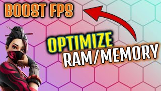 How To Optimize RAMMemory For GamingFortnite FPS BOOST [upl. by Inhsor]