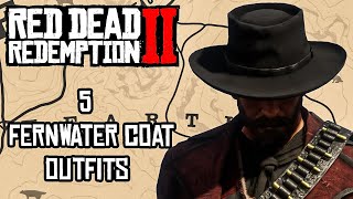 5 Online Outfits Using the Fernwater Coat  Red Dead Redemption 2 [upl. by Chicoine]