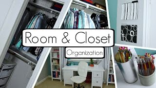 How to Organize Your Room and Closet BEST Tips and Tricks  DIYs [upl. by Kcirdla]