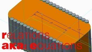 E19 CREO Parametric 20 Equations  Relations [upl. by Ssur]