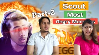 Top 5 Most Angry Moments Of Scout On Stream  Scout Rage Moments  Ft Scout  Noob Tuber  Part2 [upl. by Orihakat]