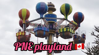 PNE Playland 2023 Vancouver BC Canada 🇨🇦Amusement Park Manoo Creations [upl. by Lleze]