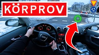 UPPKÖRNING BIL  GODKÄNT KÖRPROV Häng MED i bilen på KÖRNING PROV uppkörning körkort [upl. by Norford406]