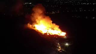 Whalleys Quarry Landfill  Massive Fire In Silverdale 🔥🚨🚒 [upl. by Graeme]