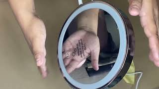 AMZTOLIFE Lighted Makeup Mirror Review [upl. by Hake]