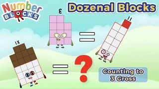 Dozenal Blocks ｜Numberblocks｜Learn to count 1 to 300 3 gross [upl. by Daeriam]