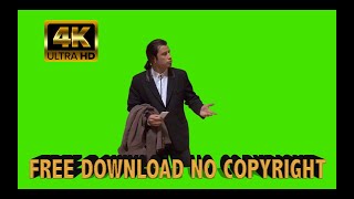 Green screen John Travolta meme 4K no copyright chroma key free download premiere pro [upl. by Ahsimed]