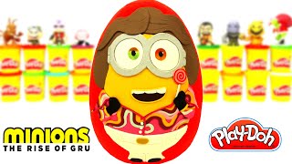 Ovo Surpresa Gigante Minions A Origem de Gru Bob em Português Massinha Play Doh [upl. by Emelen]