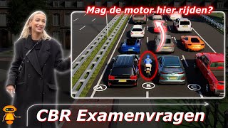 CBR Motor Theorie Examen Vragen 2024 [upl. by Yekram]