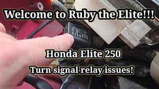 Honda Helix  Turn Signal Relay Replacement  Ruby the Elite [upl. by Natty]