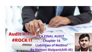 Liabilities of Auditor CA Final Revision Chapter14 directly from Study material for May2021Nov2021 [upl. by Clercq]