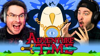 ADVENTURE TIME Season 4 Episode 23 amp 24 REACTION  The Hard Easy amp Reign of Gunters [upl. by Ahsitruc381]