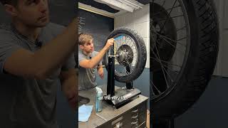 How to balance a motorcycle wheel [upl. by Remos]