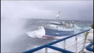 Boat almost capsized at sea 🌊 [upl. by Gillette]