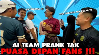 PRANK AI TEAM TAK PUASA DEPAN ORANG RAMAI  OWNER BULAN BINTANG TAK PUASA [upl. by Takeo]