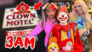 Staying OVERNIGHT At The MOST HAUNTED CLOWN Motel In America [upl. by Lentha]