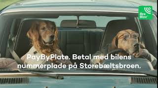 PayByPlate  Betal med din nummerplade på Storebælt [upl. by Rahman]