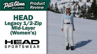 Head Sportswear Legacy 12Zip MidLayer Womens  W2324 Product Review [upl. by Marcelo]