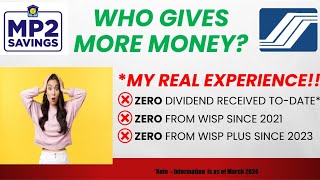 Zero Dividend Alert MySSS WISP WISP Review vs Pagibig MP2 [upl. by Wons844]