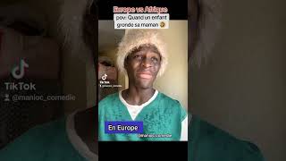 maman Africaine vs Européenne justforfun humour facebook comedy youtubeshorts funny humor [upl. by Yramanna902]