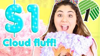 1 CLOUD FLUFF SLIME Making cloud cream and fluff from the dollar store  slimeatory 282 [upl. by Dorraj829]