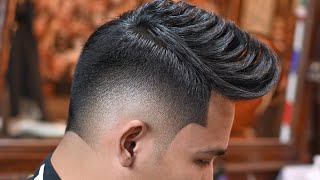 Perfect Burst Skin Fade and Fohawk Haircut  Barber TutorialMens Hairstyle [upl. by Rusel]