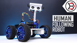 How To Make Arduino Human Following Robot [upl. by Zacek86]