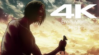 Attack On Titan S01 Ep 01  Eren Mom Death Scene Mashup Reaction [upl. by Hite]