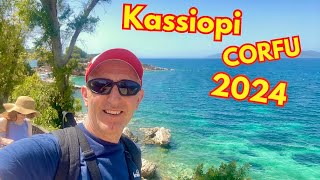 Corfu Exploring Kassiopi  Κασσιόπη  Harbour Walk amp Castle Tour 4k 2024 Greece [upl. by English]