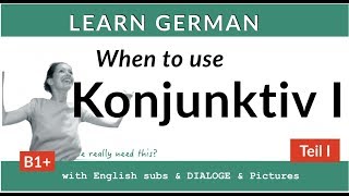 Konjunktiv I  When to use the Konjunktiv I in German I [upl. by Ellirehs386]