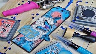 Basteln Lesezeichen selber machen  Bookmark  Tutorial  DIY [upl. by Virg54]