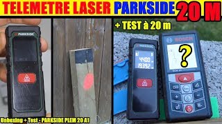 telemetre laser lidl parkside plem 20 laser distance measurer laserentfernungsmesser [upl. by Annyrb]