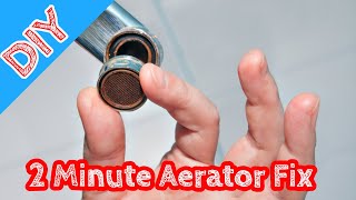 DIY 2 Mintue Faucet Aerator Replacement [upl. by Say]