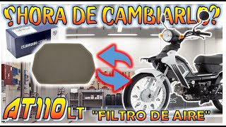 CAMBIO DE FILTRO DE AIRE DE AT110 LT SERVICIO COMPLETO CAP 9 SIN GASTAR [upl. by Merideth342]