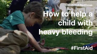 How to help a child with heavy bleeding FirstAid PowerOfKindness [upl. by Adnarim]