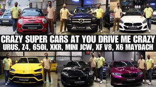 Crazy V8 Super Cars at YDMC  URUS Z4 XKR 650i MINI JCW Q5 X6 X5 X3 X1 XC90 Fpace XF XE [upl. by Kenleigh509]