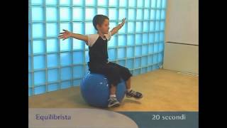 Fitball Junior  esercizi per lequilibrio [upl. by Surtemed]