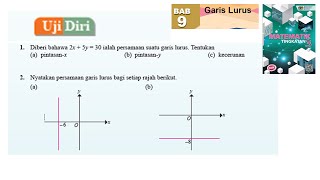 KSSM Matematik Tingkatan 3 Bab 9 garis lurus selari uji diri bab 9 no1 no2 buku teks cabaran dinamis [upl. by Dewar]