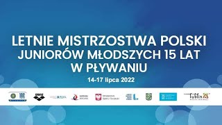 1F  Mistrzostwa Polski Juniorów Młodszych 15 lat w pływaniu  Lublin 2022 [upl. by Tremaine]