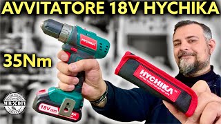 WOW Hychika trapano avvitatore 18V Molto potente Anche sul cemento legno e metallo Ricaricabile [upl. by Warthman439]