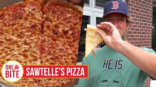 Barstool Pizza Review  Sawtelles Pizza Kingston MA Bonus Marylous Review presented by Mugsy [upl. by Dalton]