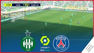 ⚽Saint Etienne vs PSG  Partido Completo Ligue 1  Nov 28 2021  Simulación Realista [upl. by Hametaf84]