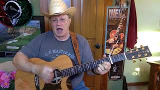 2285  Della And The Dealer  Hoyt Axton cover  Vocal  Acoustic guitar amp chords [upl. by Jania807]