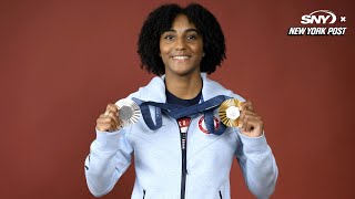 Lauren Scruggs becomes the first ever Black woman to medal for the US in individual fencing [upl. by Danuloff]